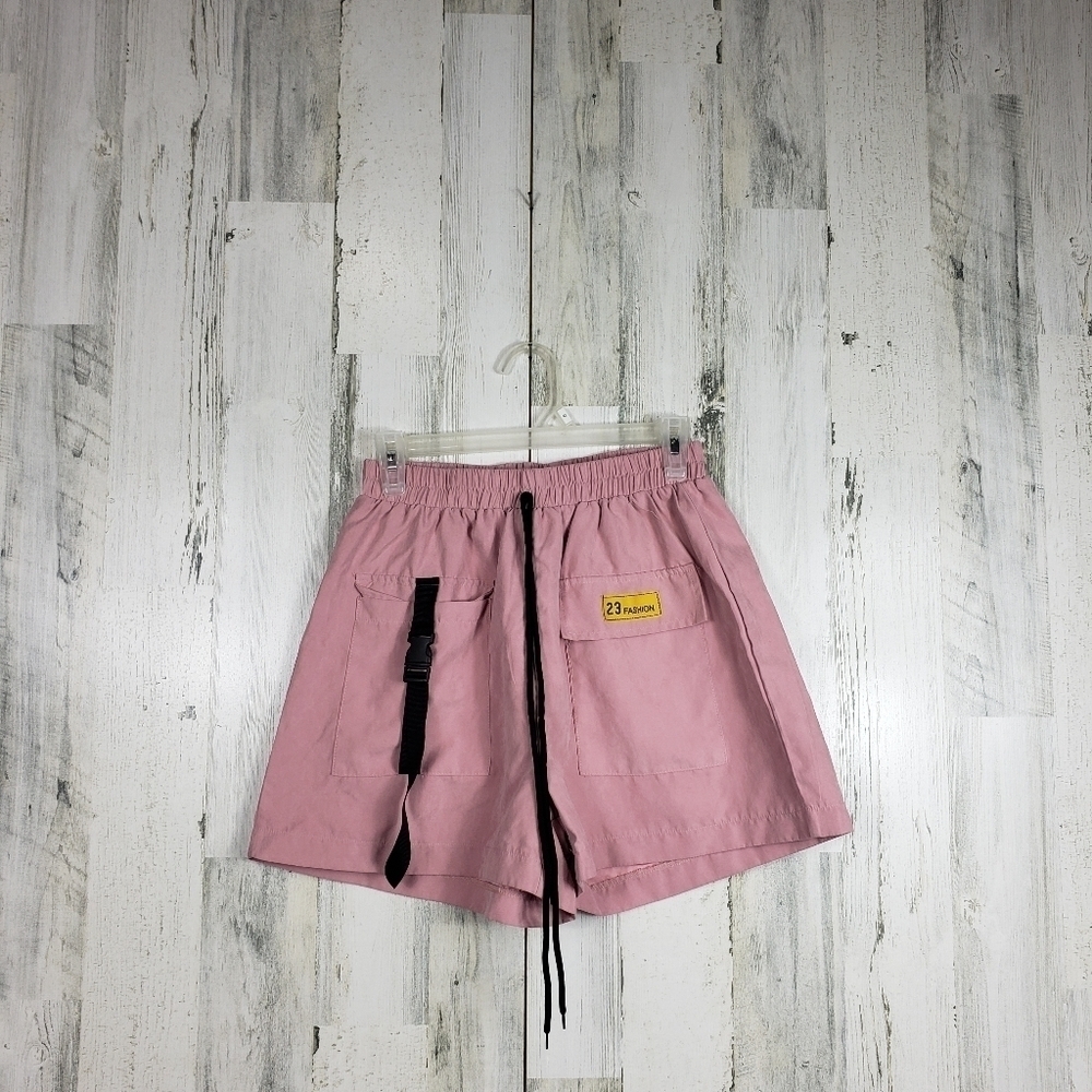Shein high waist pink shorts size medium